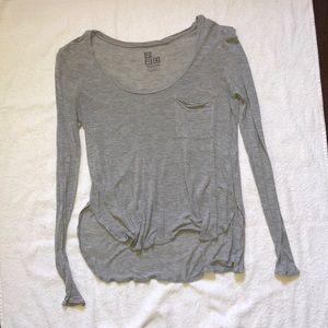 Grey long sleeve top